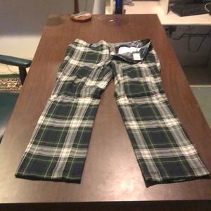 Vineyard vines wool plaid slim fit breaker pants
